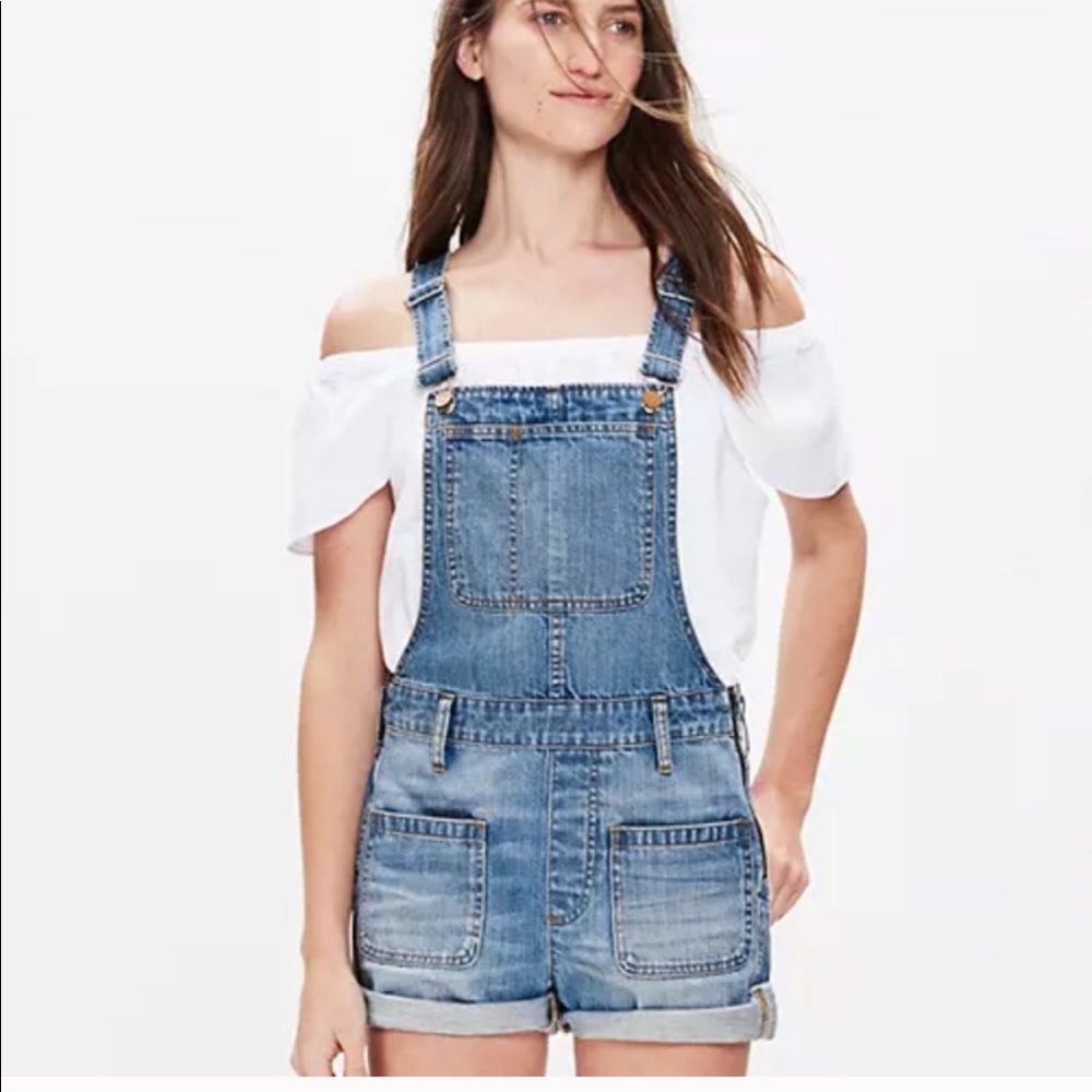 NWT Madewell Adirondack Short Side Zip Overalls